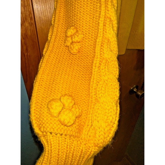 Anthropologie Sweater Maeve Womens Mustard Yellow Wool Blend Sweater 1XL - Picture 3 of 7